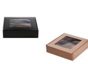 Kutija od kraft papira 210x210x50mm sa prozorom - 20 kom-slika_proizvoda