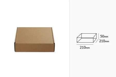 Kutija od kraft papira 210x210x50mm - 20 kom-2