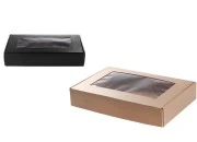 Kutija od kraft papira 400x250x70mm sa prozorom - 20 kom-slika_proizvoda