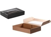 Kutija od kraft papira 400x250x70mm sa prozorom - 20 kom-dimenzije_slike