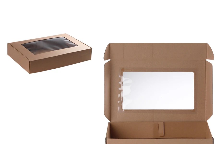 Kutija od kraft papira 400x250x70mm sa prozorom - 20 kom-grupa_slika