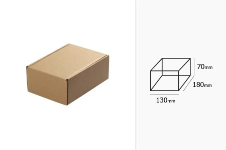 Kartonska kraft kutija 130x180x70mm - 20 kom-2
