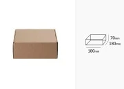 Kutija od kraft papira 180x180x70mm - 20 kom