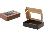 Kutija od kraft papira 280x180x70mm sa prozorom - 20 kom Kutija od kraft papira 280x180x70mm sa prozorom - 20 kom