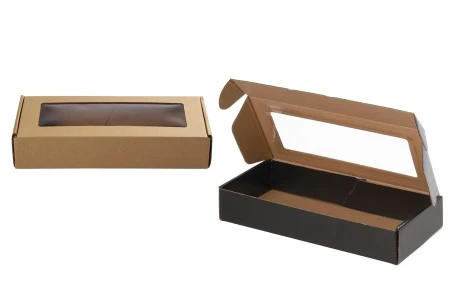 Kutija od kraft papira 280x130x50mm sa prozorom - 20 kom-2
