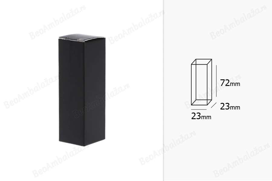 Crna kartonska kutija 23x23x72mm - 50 kom-grupa_slika
