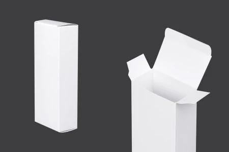 Sjajna bela kutija za bočicu parfema 100mL, 64x35x160 mm - 50 kom-1