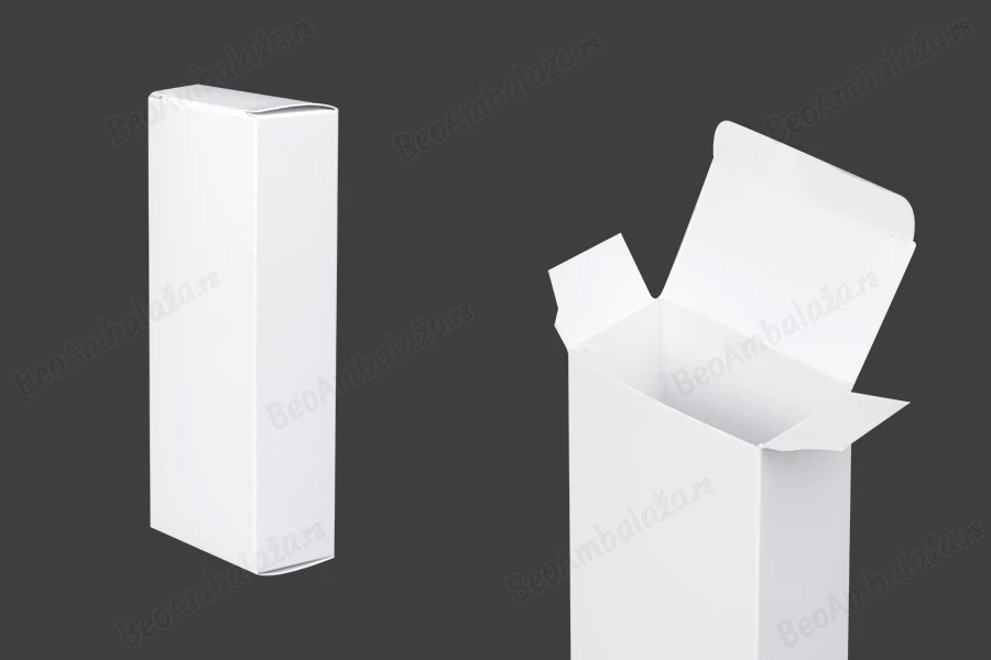 Sjajna bela kutija za bočicu parfema 100mL, 64x35x160 mm - 50 kom-slika_proizvoda