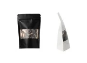 DoyPack kesice sa zip zatvaranjem, prozorom, ovalnim dnom i sa mogućnošću termo zatvaranja 100x35x150mm - 100komada DoyPack kesice sa zip zatvaranjem, prozorom, ovalnim dnom i sa mogućnošću termo zatvaranja 100x35x150mm - 100komada