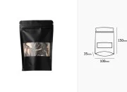 DoyPack kesice sa zip zatvaranjem, prozorom, ovalnim dnom i sa mogućnošću termo zatvaranja 100x35x150mm - 100komada DoyPack kesice sa zip zatvaranjem, prozorom, ovalnim dnom i sa mogućnošću termo zatvaranja 100x35x150mm - 100komada