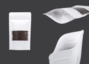 Kraft kese tipa DoyPack 120x40x200 mm, sa "zip" zatvaranjem, prozorom i sa mogućnošću termo lepljenja - 100 kom Kraft kese tipa DoyPack 120x40x200 mm, sa "zip" zatvaranjem, prozorom i sa mogućnošću termo lepljenja - 100 kom