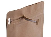 Kraft DoyPack 137x66x123mm - 50 kom vrećica na termo zatvaranje, sa prozorom, sigurnosnom tračicom i zipom, spoljnom i unutrašnjom providnom oblogom i četvrtastim dnom -grupa_slika