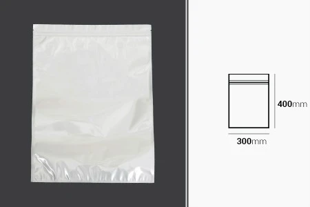 Plastična zip kesica 300x400mm sa belom zadnjom i providnom prednjom stranom - 100 kom-2