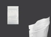 Plastična zip kesica 60x100mm sa belom zadnjom i providnom prednjom stranom - 100 kom-