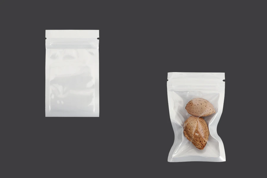 Plastična zip kesica 60x100mm sa belom zadnjom i providnom prednjom stranom - 100 kom-slika_proizvoda