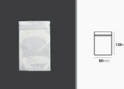 Plastična zip kesica 80x130mm sa belom zadnjom i providnom prednjom stranom - 100 kom Plastična zip kesica 80x130mm sa belom zadnjom i providnom prednjom stranom - 100 kom