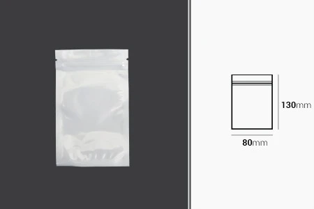 Plastična zip kesica 80x130mm sa belom zadnjom i providnom prednjom stranom - 100 kom-2