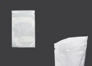 Plastična zip kesica 80x130mm sa belom zadnjom i providnom prednjom stranom - 100 kom Plastična zip kesica 80x130mm sa belom zadnjom i providnom prednjom stranom - 100 kom