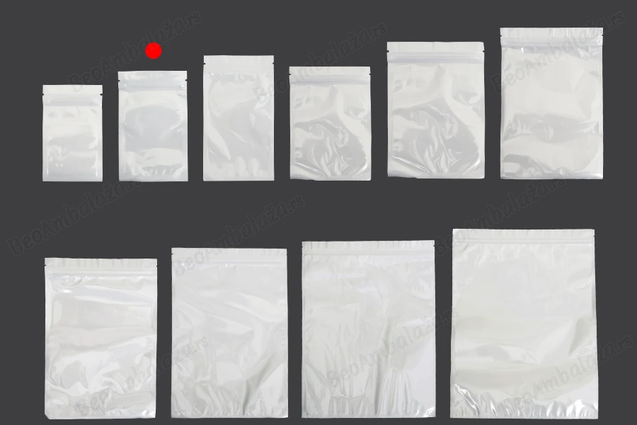 Plastična zip kesica 80x130mm sa belom zadnjom i providnom prednjom stranom - 100 kom-grupa_slika