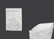 Plastična zip kesica 105x150mm sa belom zadnjom i providnom prednjom stranom - 100 kom Plastična zip kesica 105x150mm sa belom zadnjom i providnom prednjom stranom - 100 kom