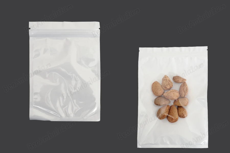 Plastična zip kesica 150x220mm sa belom zadnjom i providnom prednjom stranom - 100 kom-slika_proizvoda