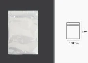 Plastična zip kesica 160x240mm sa belom zadnjom i providnom prednjom stranom - 100 kom Plastična zip kesica 160x240mm sa belom zadnjom i providnom prednjom stranom - 100 kom