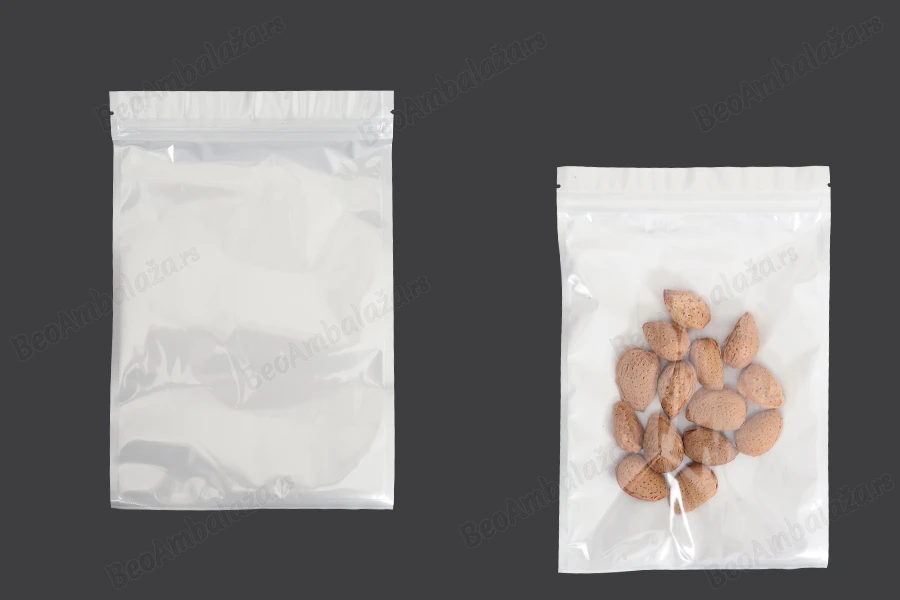 Plastična zip kesica 160x240mm sa belom zadnjom i providnom prednjom stranom - 100 kom-slika_proizvoda