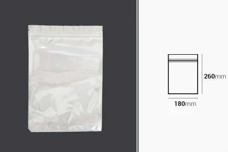 Plastična zip kesica 180x260mm sa belom zadnjom i providnom prednjom stranom - 100 kom-2