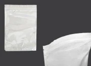Plastična zip kesica 180x260mm sa belom zadnjom i providnom prednjom stranom - 100 kom Plastična zip kesica 180x260mm sa belom zadnjom i providnom prednjom stranom - 100 kom