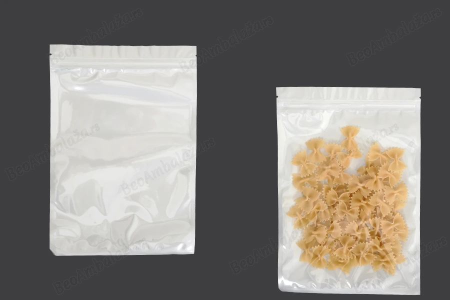 Plastična zip kesica 180x260mm sa belom zadnjom i providnom prednjom stranom - 100 kom-slika_proizvoda