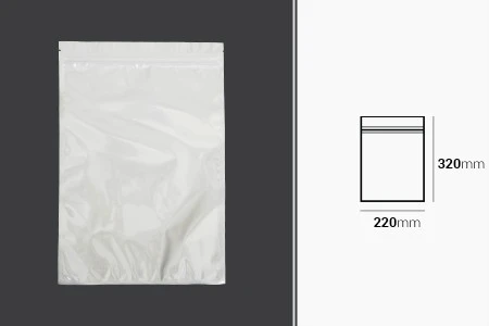 Plastična zip kesica 220x320mm sa belom zadnjom i providnom prednjom stranom - 100 kom-2