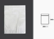 Plastična zip kesica 260x340mm sa belom zadnjom i providnom prednjom stranom - 100 kom Plastična zip kesica 260x340mm sa belom zadnjom i providnom prednjom stranom - 100 kom