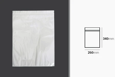 Plastična zip kesica 260x340mm sa belom zadnjom i providnom prednjom stranom - 100 kom-2