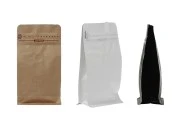 Aluminijumske DoyPack kesice 95x55x185 mm sa ventilom, kraft spoljnom oblogom, sigurnosnom tračicom i zipom, na termo zatvaranje, idealne za kafu - 25kom-dimenzije_slike