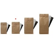 Aluminijumske DoyPack kesice 125x65x195 mm sa ventilom, kraft spoljnom oblogom, sigurnosnom tračicom i zipom, na termo zatvaranje, idealne za kafu - 25kom-grupa_slika