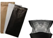 Aluminijumske DoyPack kesice 145x100x335 mm sa ventilom, kraft spoljnom oblogom, sigurnosnom tračicom i zipom, na termo zatvaranje, idealne za kafu - 25kom