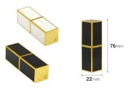 Plastična tubica za karmin 10mL sa zlatnim detaljima - 6 kom