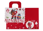 Božićna kartonska poklon kutija sa drškom, 160x145x190 mm - 12 kom-grupa_slika