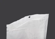 Plastična zip kesica 260x340mm sa belom zadnjom i providnom prednjom stranom i rupom za kačenje - 100 kom