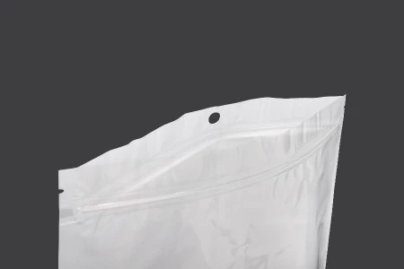 Plastična zip kesica 260x340mm sa belom zadnjom i providnom prednjom stranom i rupom za kačenje - 100 kom-3
