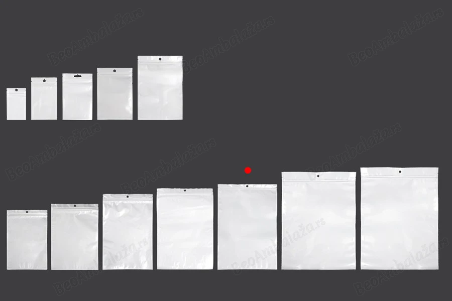Plastična zip kesica 240x340mm sa belom zadnjom i providnom prednjom stranom i rupom za kačenje - 100 kom-grupa_slika