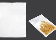 Plastična zip kesica 300x400mm sa belom zadnjom i providnom prednjom stranom i rupom za kačenje - 100 kom
