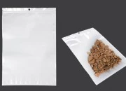 Plastična zip kesica 260x340mm sa belom zadnjom i providnom prednjom stranom i rupom za kačenje - 100 kom