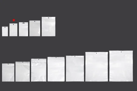 Plastična zip kesica 80x130mm sa belom zadnjom i providnom prednjom stranom i rupom za kačenje - 100 kom-6