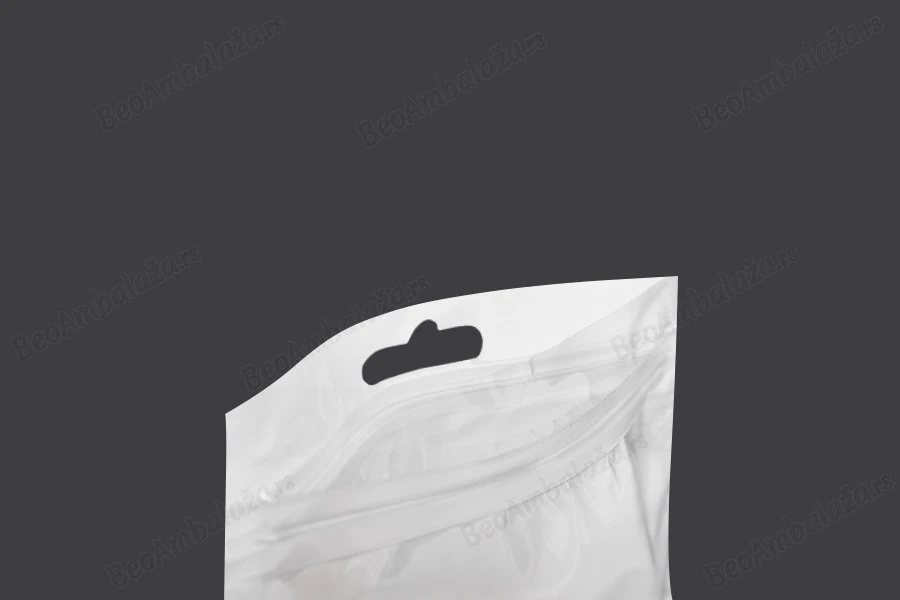 Plastična zip kesica 90x140mm sa belom zadnjom i providnom prednjom stranom i rupom za kačenje - 100 kom-grupa_slika