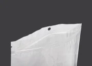 Plastična zip kesica 220x320mm sa belom zadnjom i providnom prednjom stranom i rupom za kačenje - 100 kom