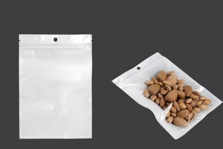 Plastična zip kesica 140x200mm sa belom zadnjom i providnom prednjom stranom i rupom za kačenje - 100 kom-1