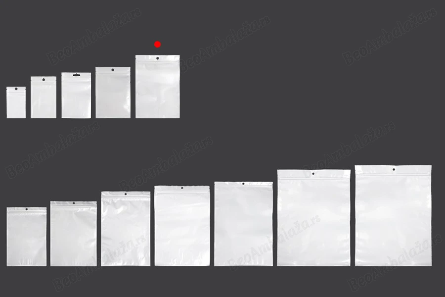 Plastična zip kesica 140x200mm sa belom zadnjom i providnom prednjom stranom i rupom za kačenje - 100 kom-grupa_slika