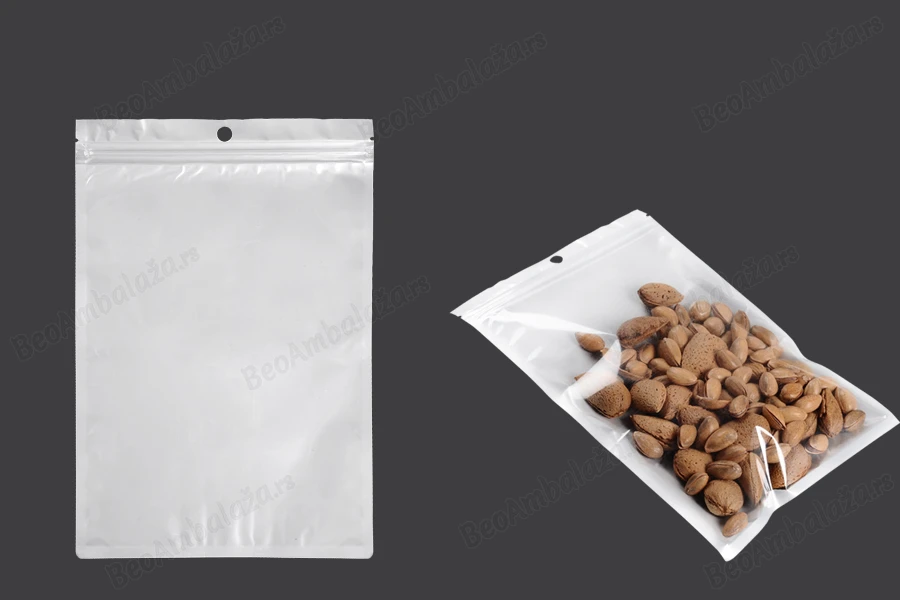 Plastična zip kesica 160x240mm sa belom zadnjom i providnom prednjom stranom i rupom za kačenje - 100 kom-slika_proizvoda