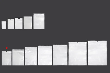 Plastična zip kesica 160x240mm sa belom zadnjom i providnom prednjom stranom i rupom za kačenje - 100 kom-5
